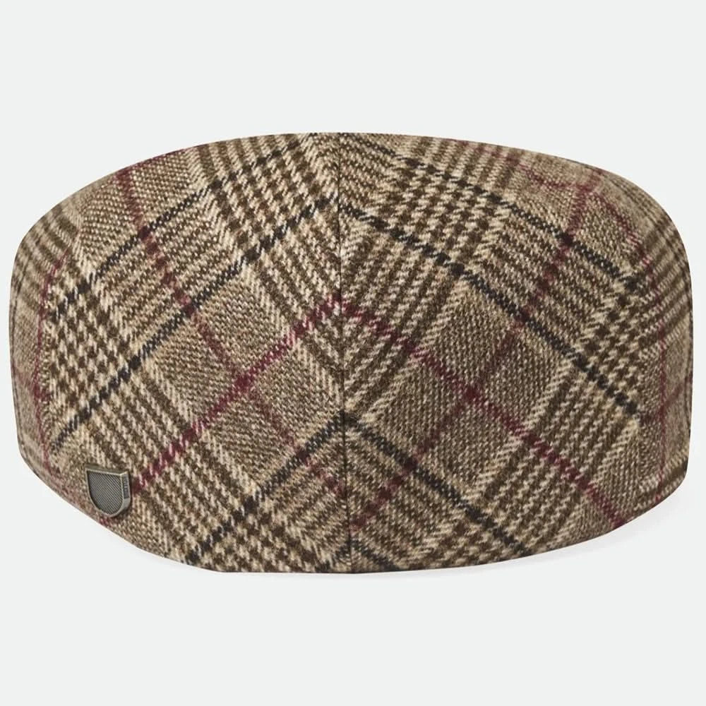 Brixton 20th Anniversary Hooligan Flat Cap – Brown Plaid