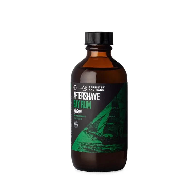 Barrister & Mann Bay Rum After shave splash in the bottle