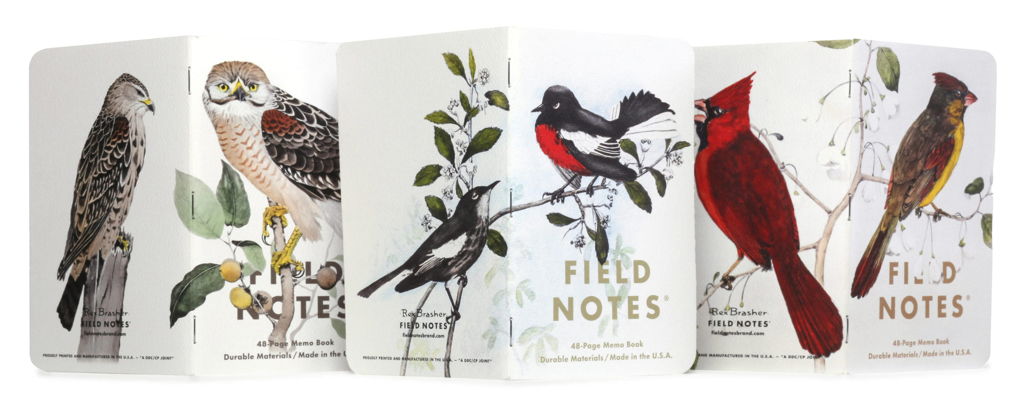 FIELD NOTES Birds & Trees of North America series of notebooks.  set "C"  shown