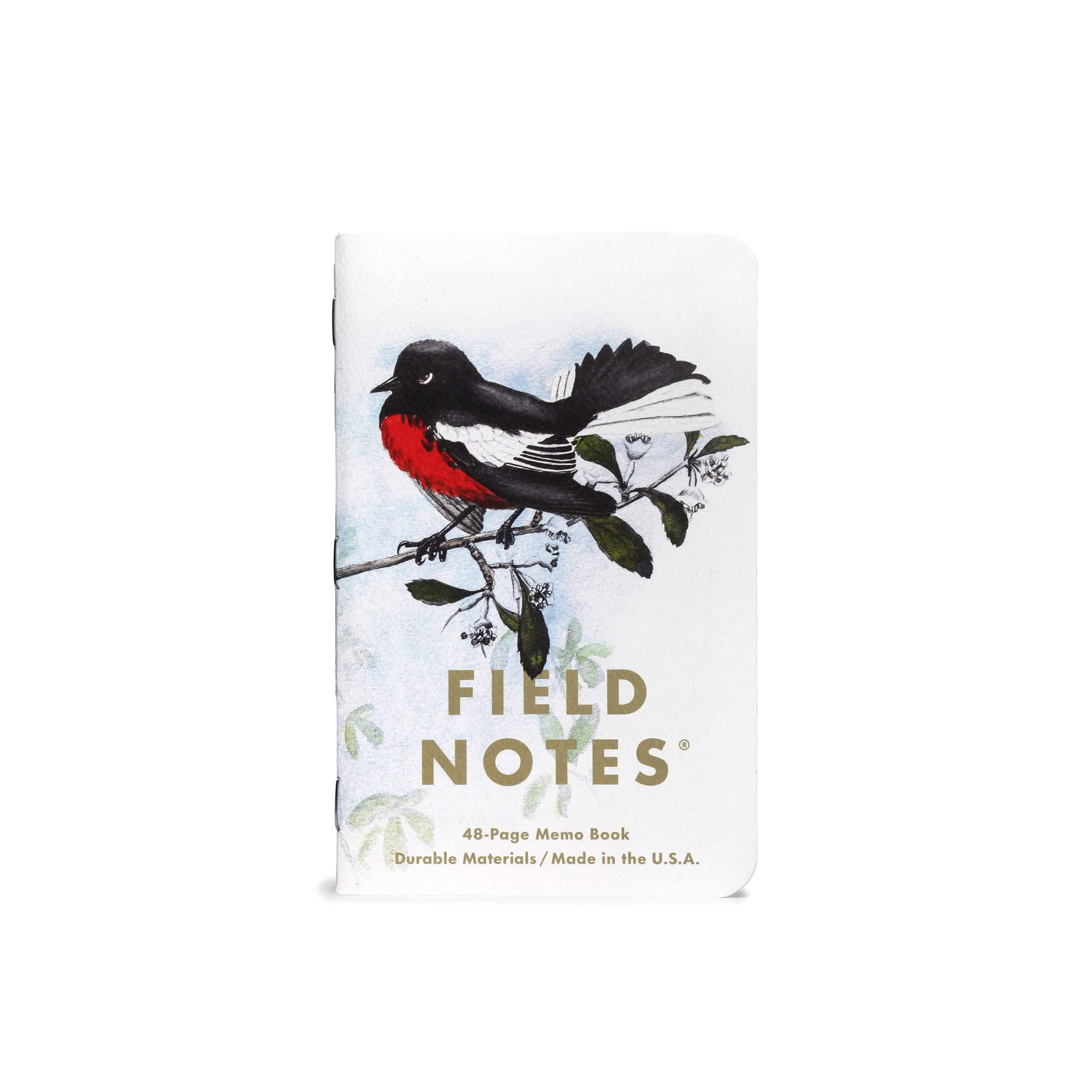 FIELD NOTES Birds & Trees of North America series of notebooks.  set "C"  Painted Redstart shown