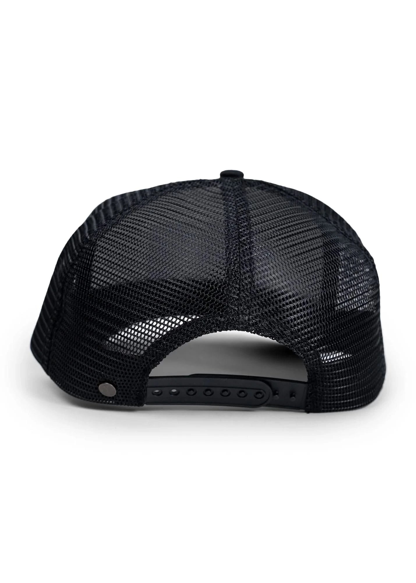 IRON & RESIN California Supply Co, mesh trucker cap, rear view