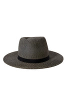 Carolina Packable Straw Travel Hat with black grosgrain band - front angle