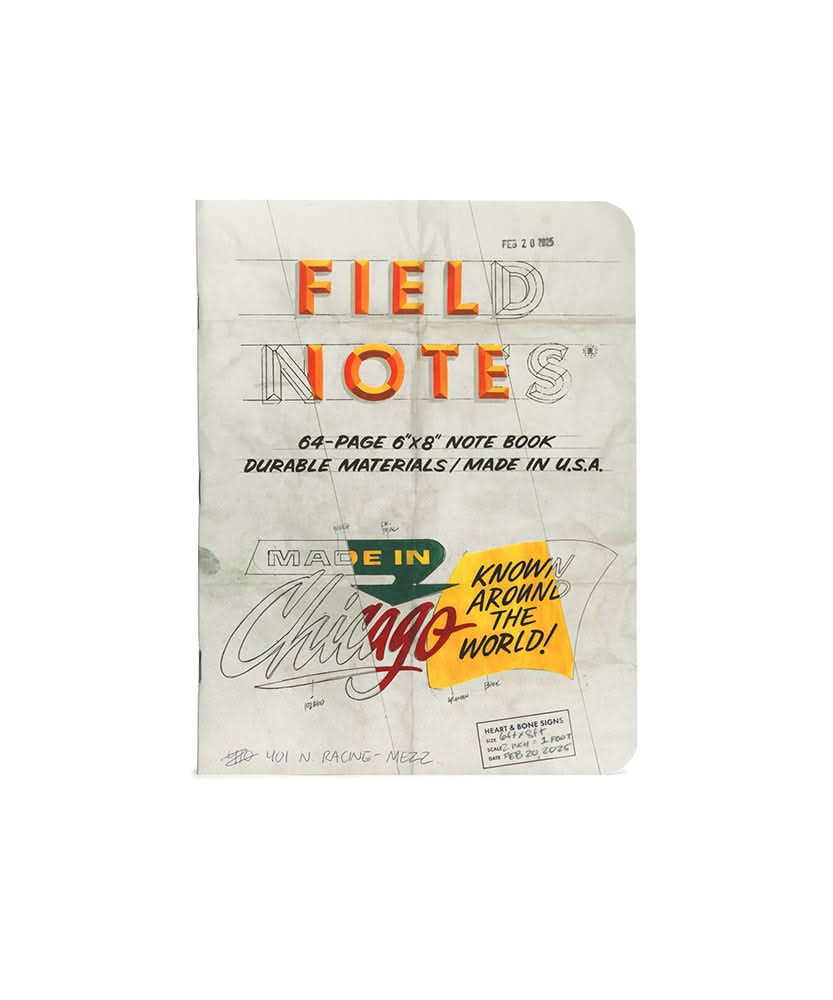 Field Notes "The Chicago Look" 2 pack notebooks, single notebook shown