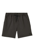Men's black vintage-wash twill shorts with drawstring waist – The Simple Man Omaha