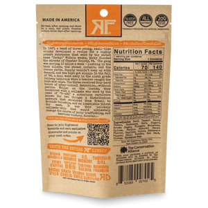 Righteous Felon Habanero Escobar Beef Jerky in 2oz Pouch, Rear View