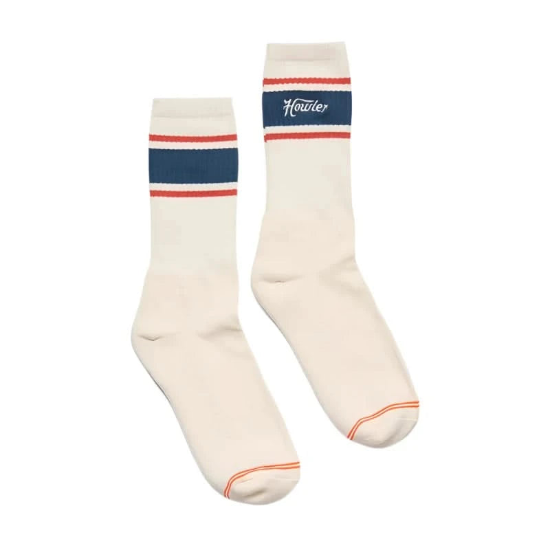 Howler Brothers Howler Script Socks in White