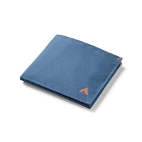 Allett ID Wallet in Indigo Blue, Closed front view
