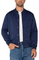 Model wearing Liverpool Lisbon Jacket in Midnight Navy, Front View