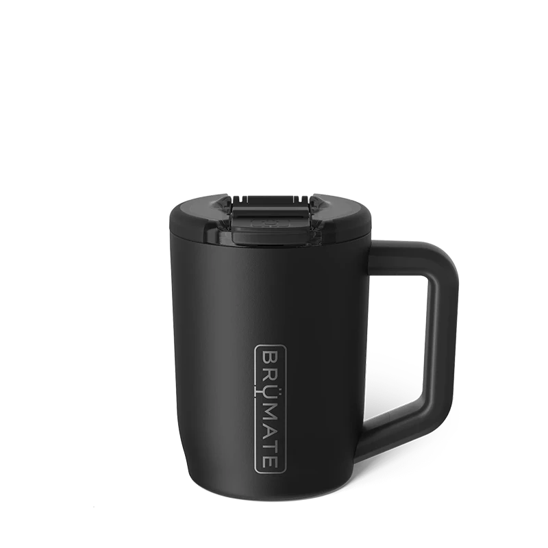 BrüMate MÜV 15oz Travel Mug in Matte Black – Spill-proof coffee mug with MagFlip lid and comfort-grip handle – The Simple Man
