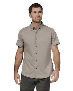 Owen Short Sleeve 4-way Stretch Shirt - Clay