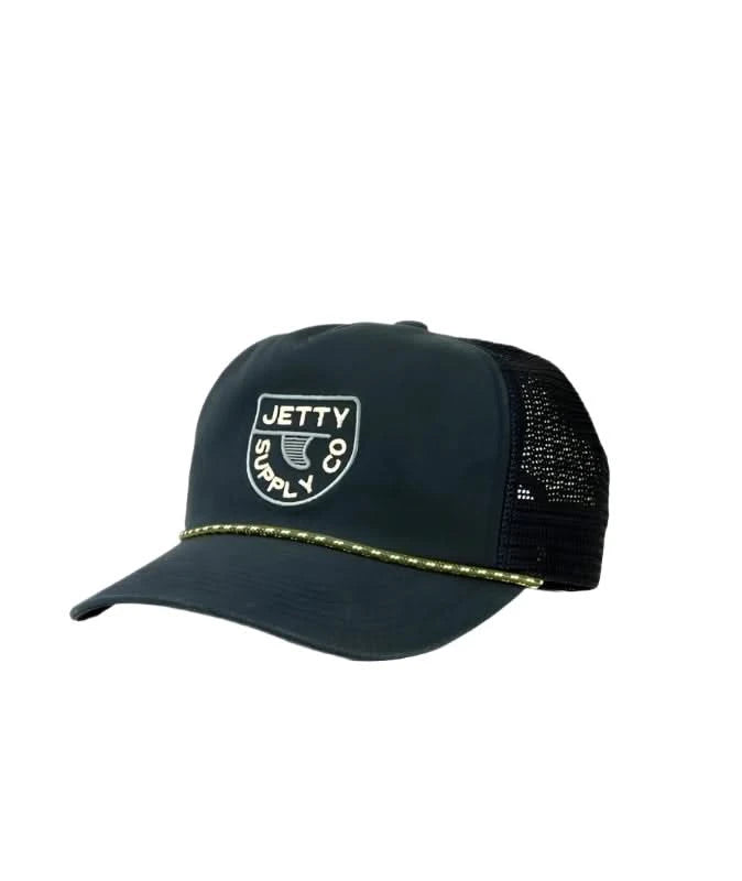 Jetty Rake hat in Navy, front view