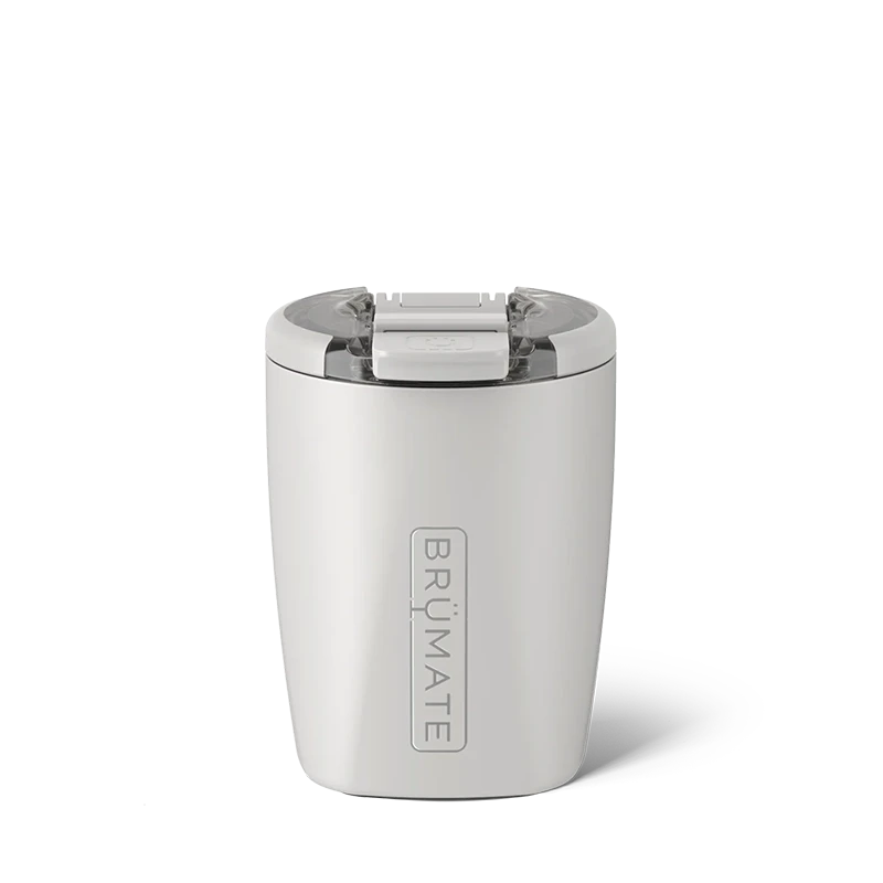 BrüMate 12oz Rocks Tumbler in Dune White – Stainless steel insulated whiskey glass with spill-proof lid – The Simple Man