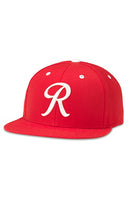 Seattle Rainiers Cap in red with white logo, front of cap