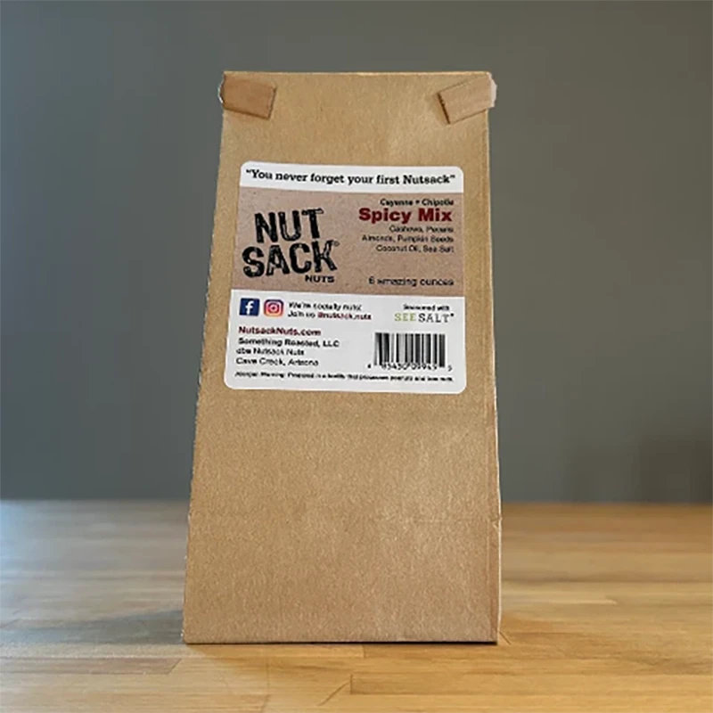 Nut Sack Spicy Mix, 6oz snack bag, Bag of  bag