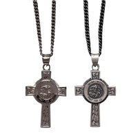 St. Michael Cross pendant Necklace.