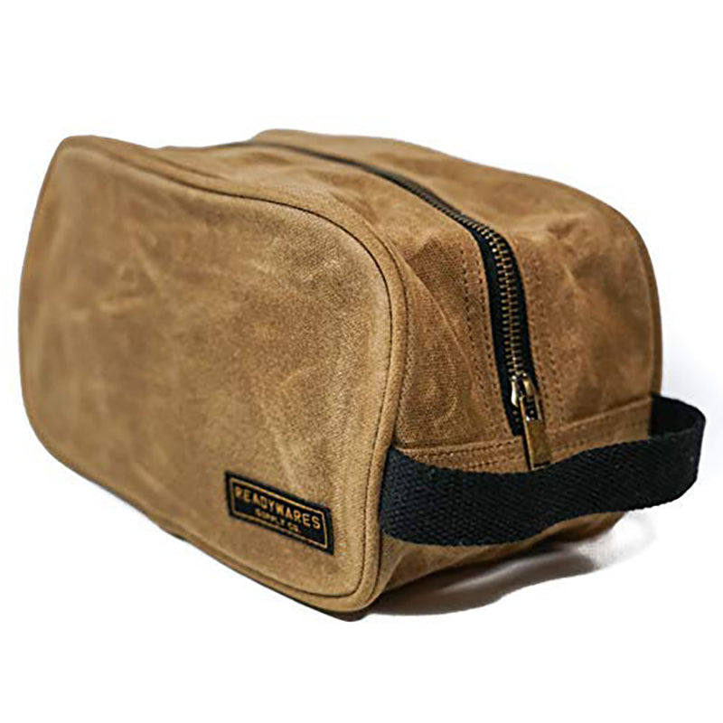 Readywares Supply Co. Toiletry Bag, front handle angled view view