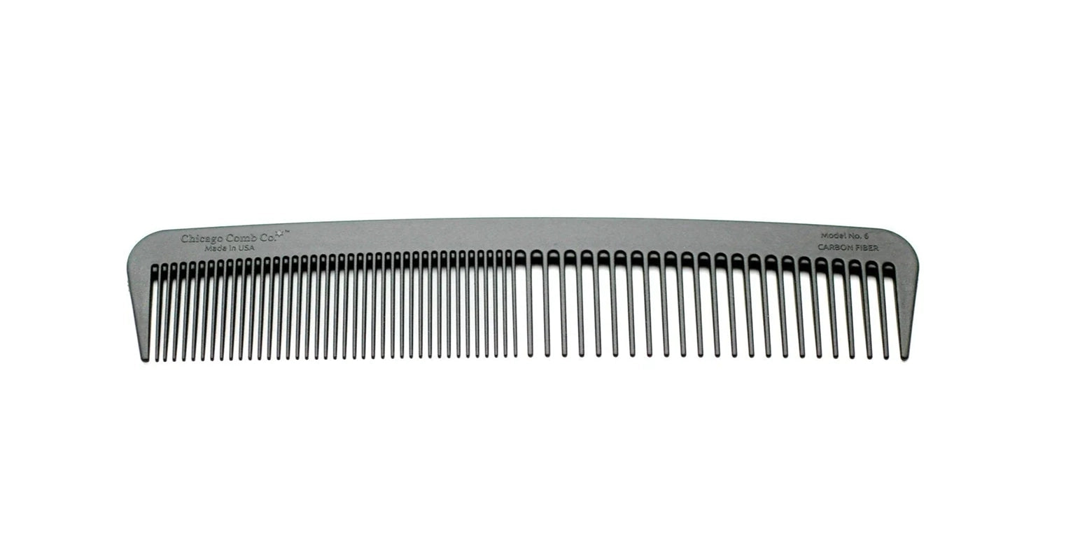 Chicago Comb Model #6, carbon fiber comb