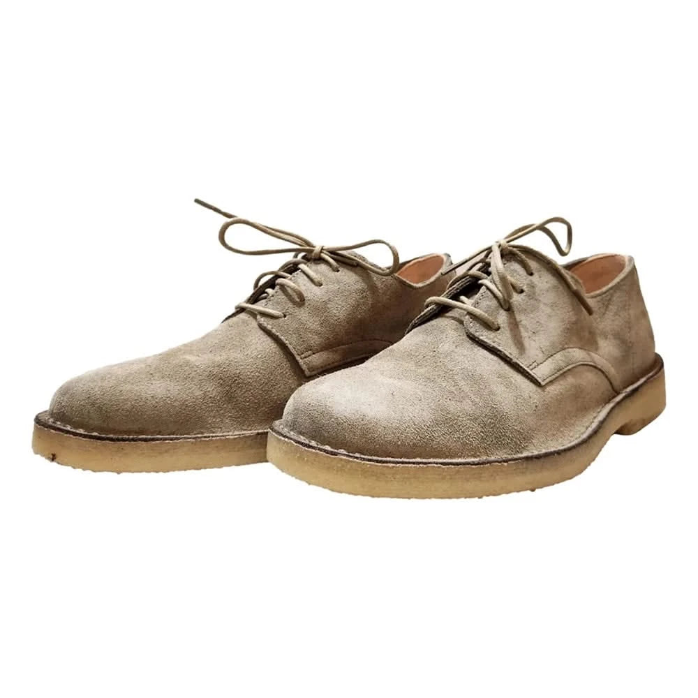 Astorflex Coastflex Derby Shoe in Stone – Front view highlighting toe shape and laces