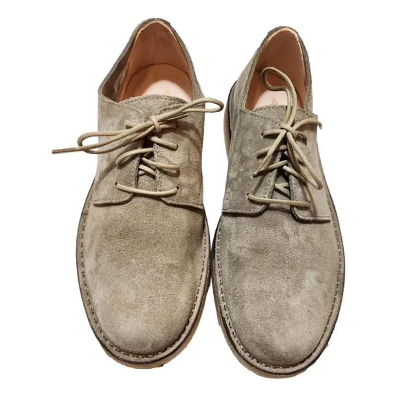 Astorflex Coastflex Derby Shoe in Stone – Top view showing overall shape and leather finish