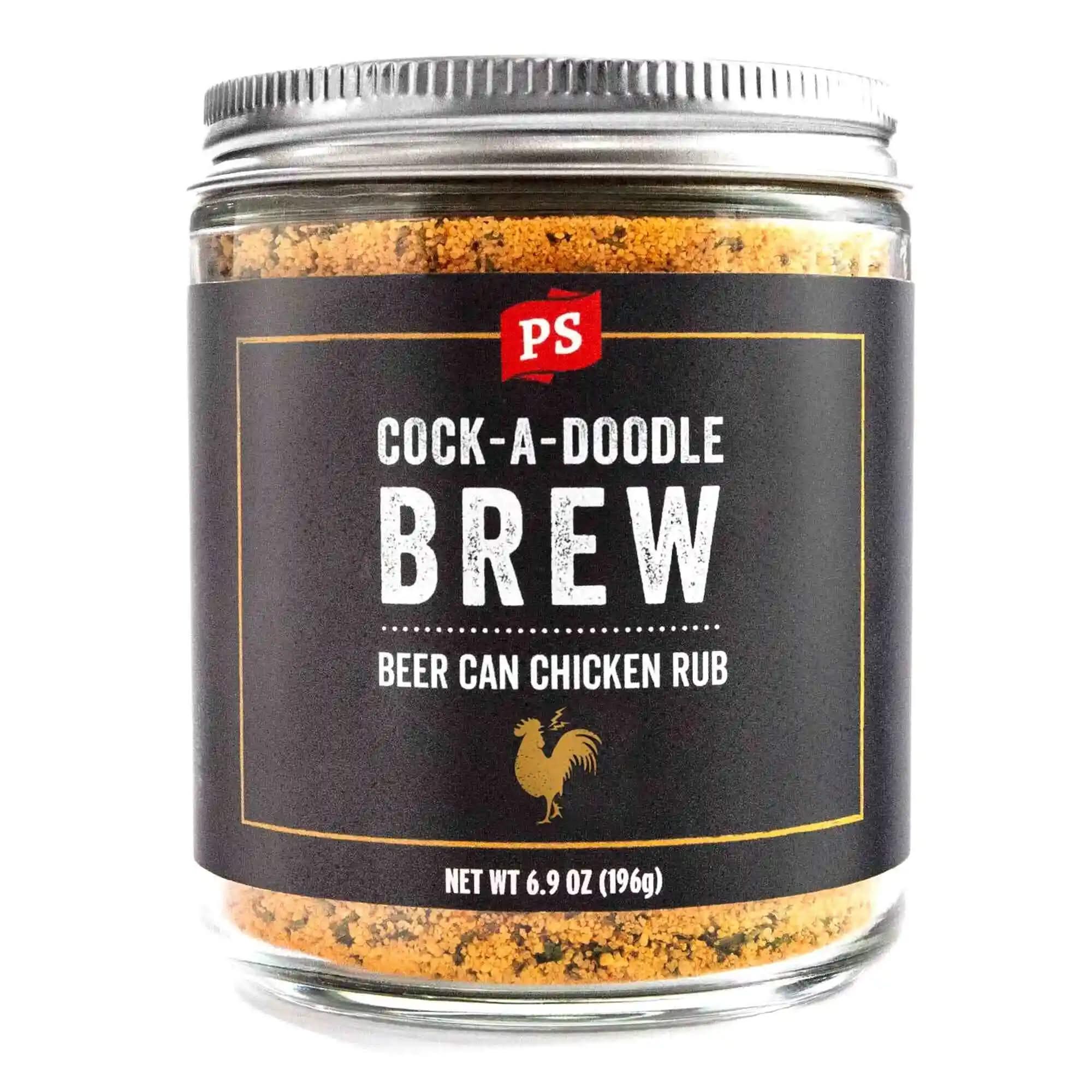 Cock a doodle Brew, beer can chicken rub in the jar, 6.9 oz