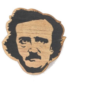 Letter Craft Edgar A Poe laser Engraved wood ornament