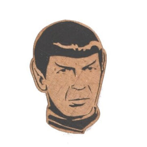 Letter Craft Spock laser Engraved wood ornament