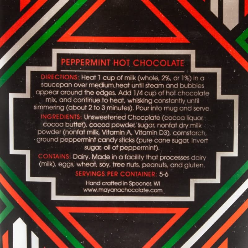 Peppermint Hot Chocolate - Mayana Chocolate