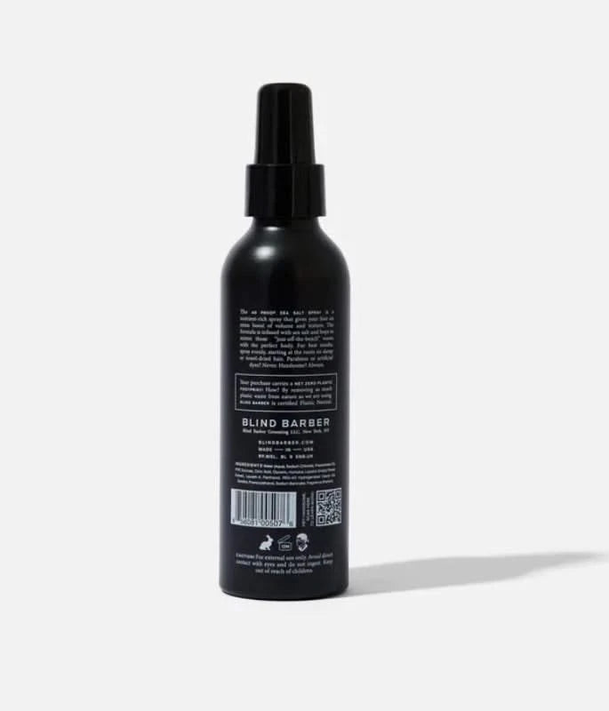 The Blind Barber 40 Proof sea salt Spray rear view