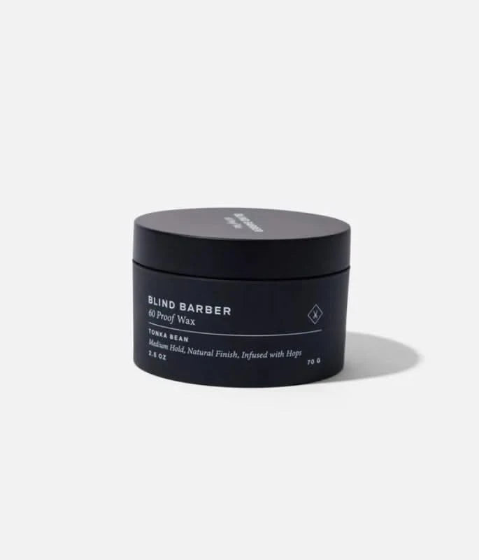 Blind Barber 60 proof wax front view
