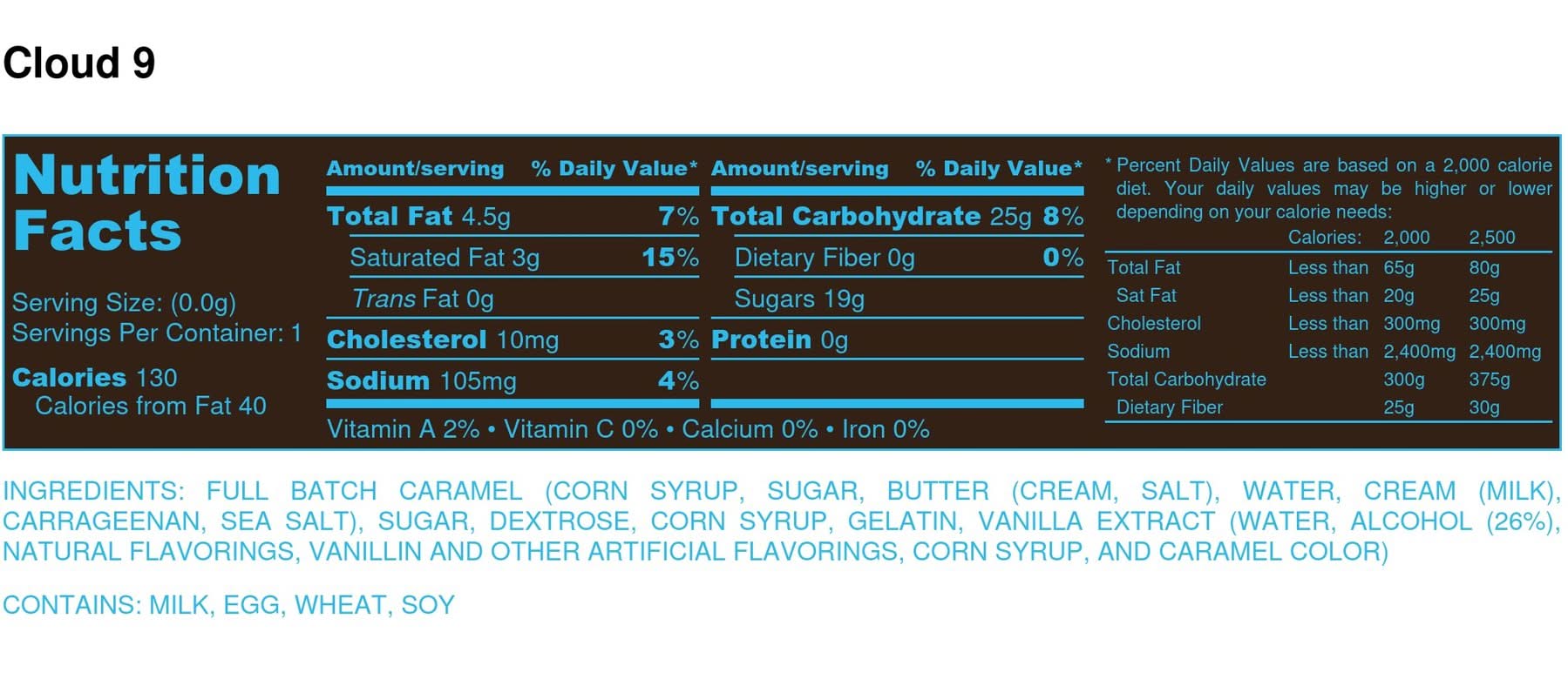 Mayana Chocolate Cloud 9 Mini Bar – 1.5 oz