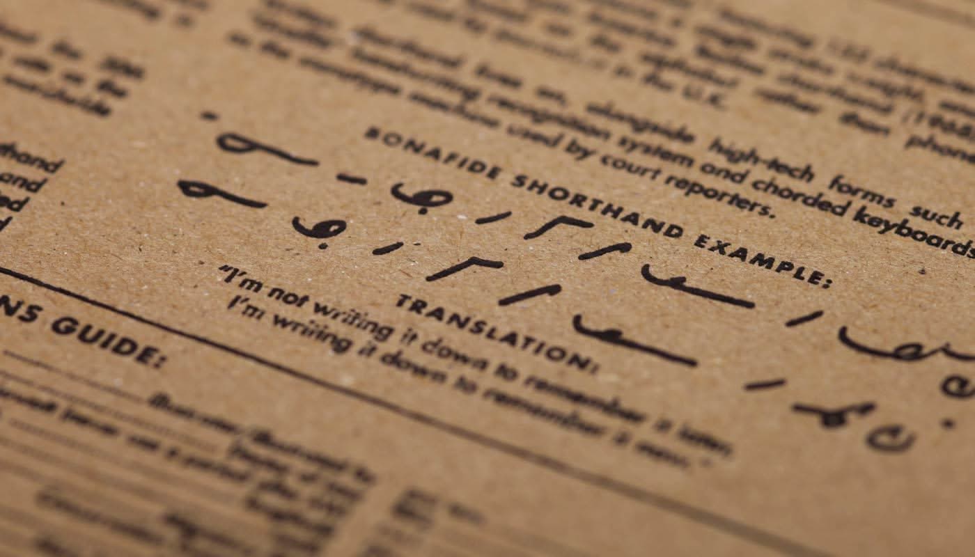 Field Notes Brand Steno Pad Inside cover