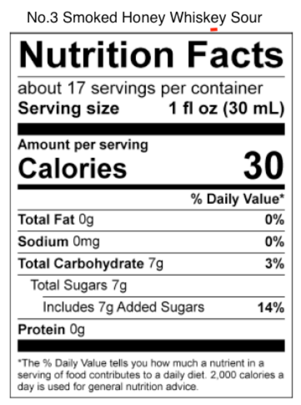 No. 3  Smoked Honey Whiskey Sour