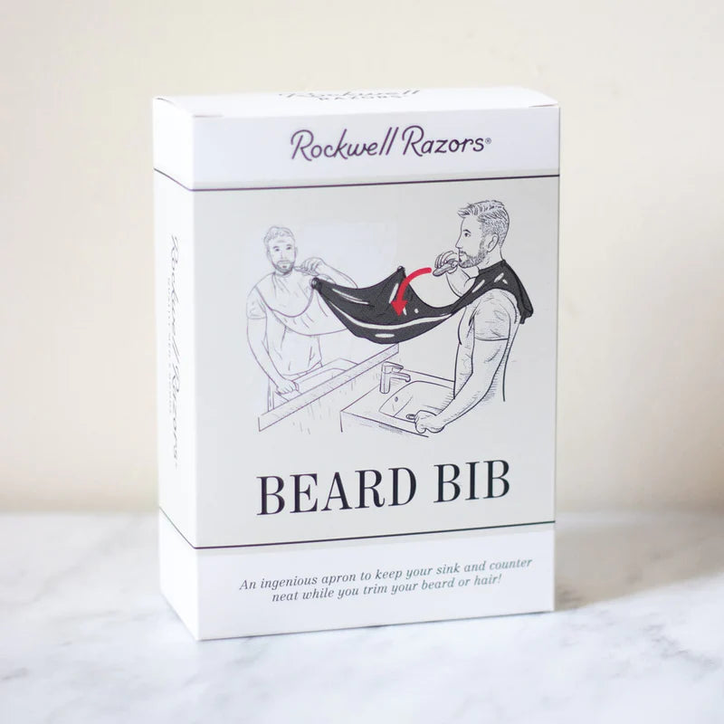 Rockwell Beard Bib in Packaging box