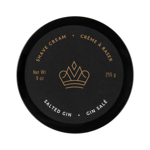Mistral Salted Gin Shave Cream top view of container