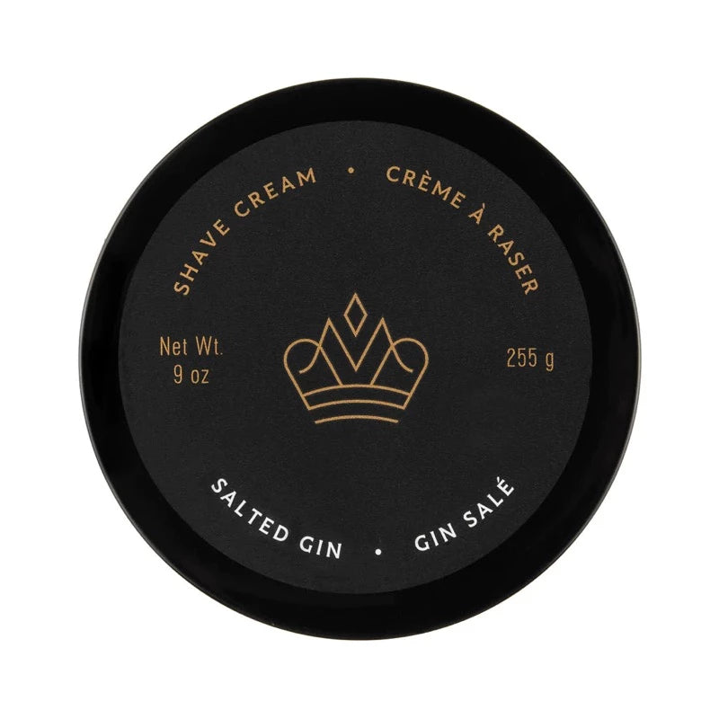 Mistral Salted Gin Shave Cream top view of container