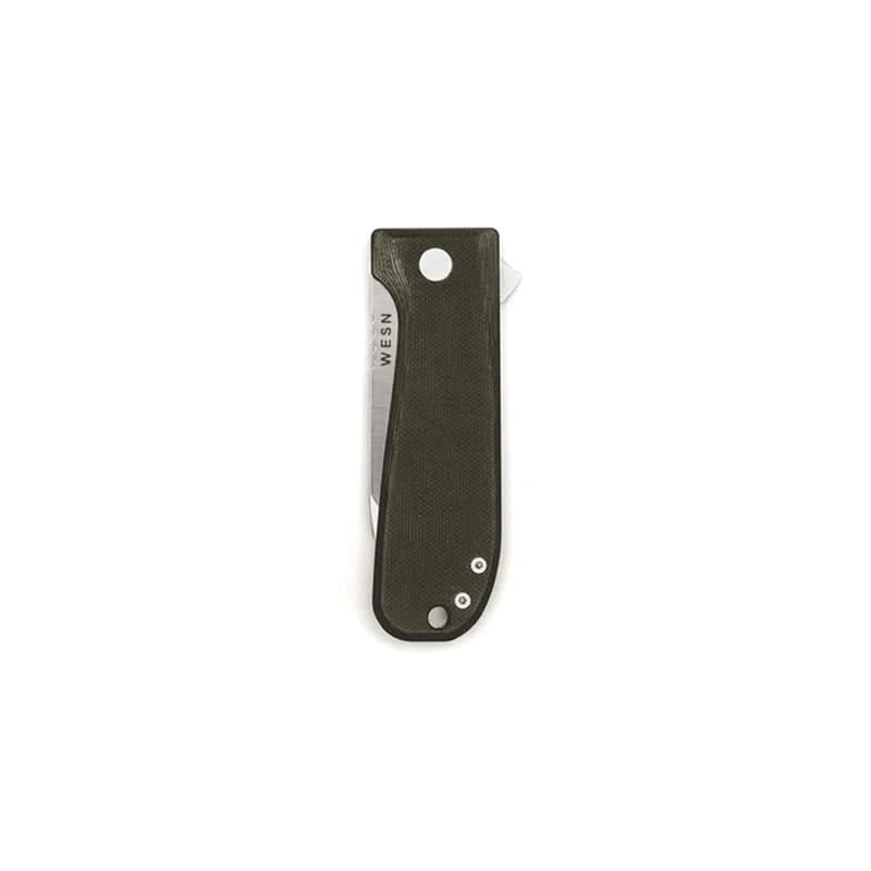 WESN Allman knife in OD Green G10 with blade closed