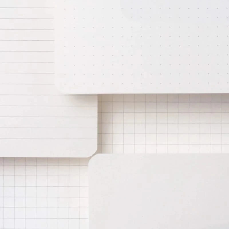 Blackwing Slate Notebook paper choice image showing blank, graph, ruled and dot matrix paper
