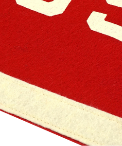 No Kings But Us camp flag close-up sword design detail, The Simple Man