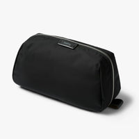 Bellroy Toiletry Kit Plus travel toiletry bag in Black, front view - The Simple Man