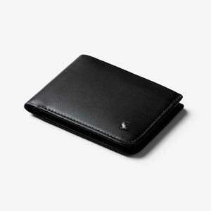 Bellroy Hide & Seek RFID leather wallet in Black, front view - The Simple Man