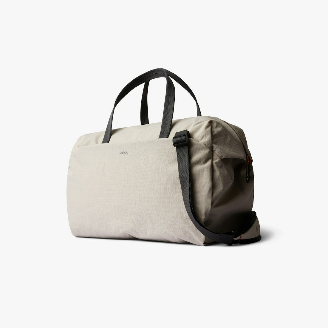 Bellroy Lite Duffel in Ash, front view - The Simple Man