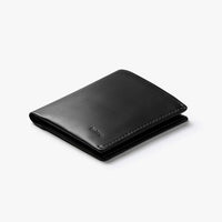 Bellroy Note Sleeve RFID leather wallet in Black, front view - The Simple Man