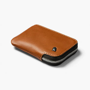 Bellroy Card Pocket wallet in Caramel, front view - The Simple Man