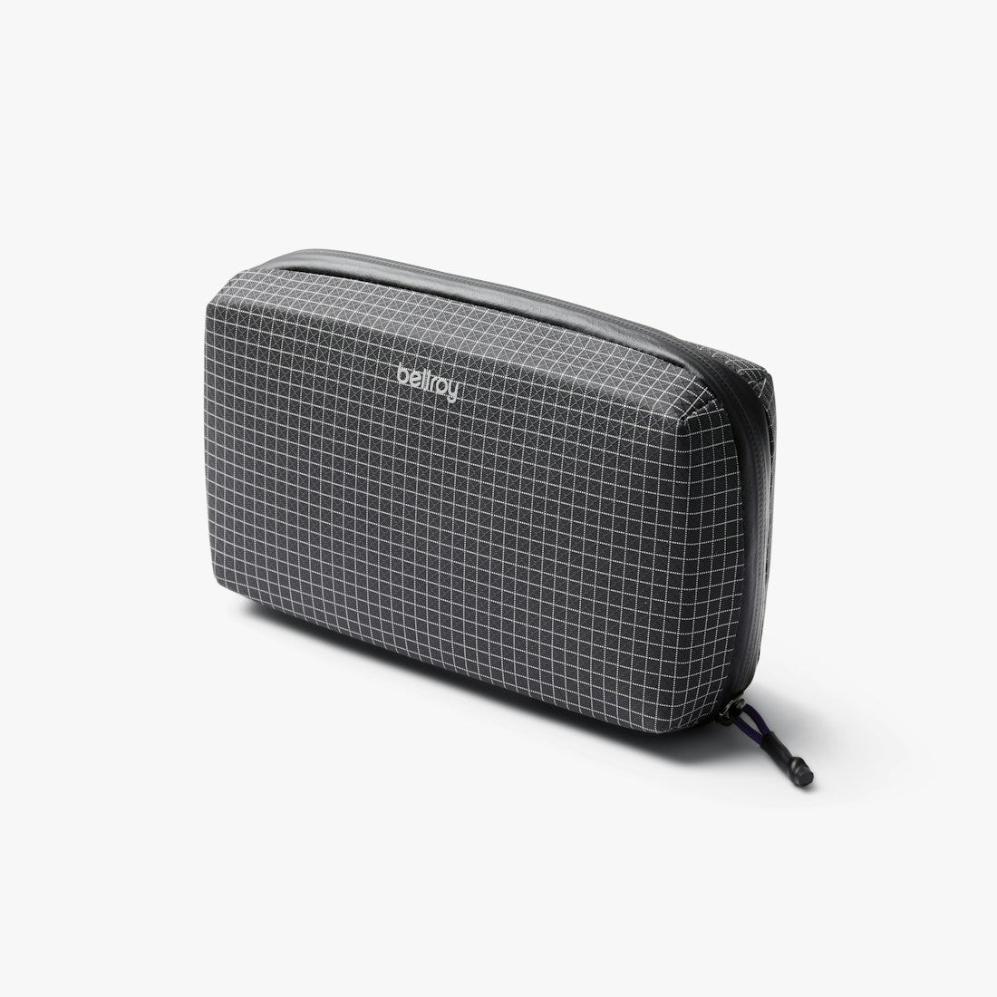 Bellroy Tech Kit cable and charger organizer in Arcade Grey, front view - The Simple Man
