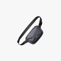 Bellroy Lite Belt Bag in Arcade Grey shown front-facing with water-resistant ripstop fabric