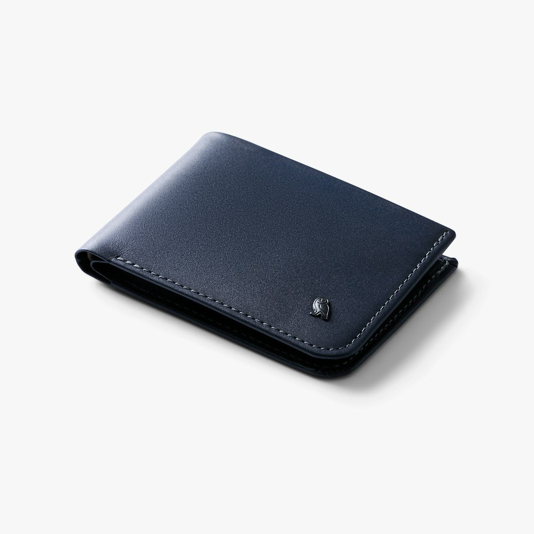 Bellroy Hide & Seek RFID leather wallet in Navy, front view - The Simple Man