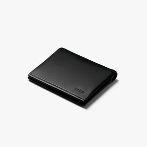 Bellroy Slim Sleeve wallet in Black, front view - The Simple Man