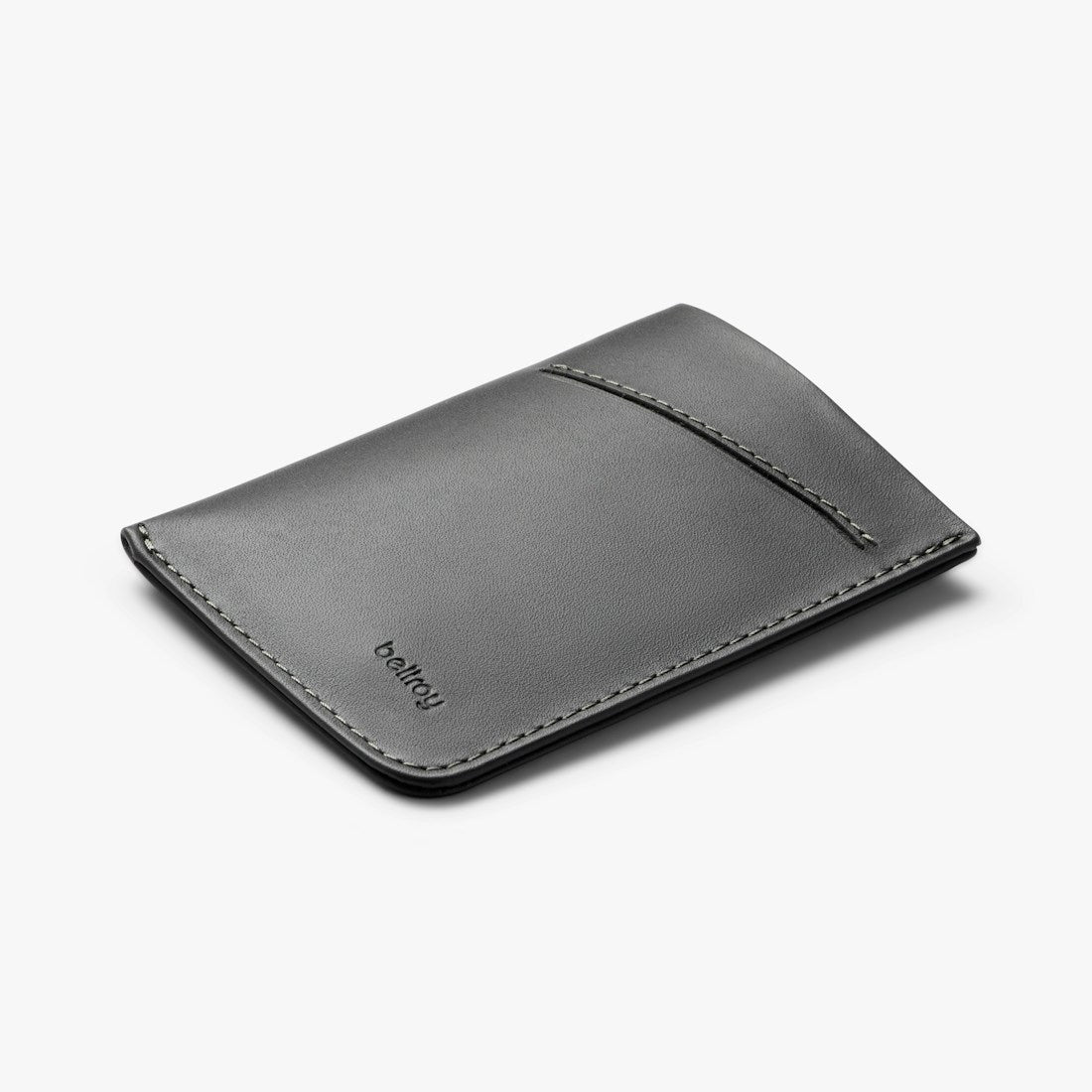 Bellroy Card Sleeve wallet in Charcoal, front view - The Simple Man