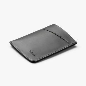 Bellroy Card Sleeve wallet in Charcoal, front view - The Simple Man