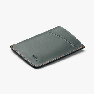 Bellroy Card Sleeve Second Edition slim leather card holder in Everglade, front view - The Simple Man